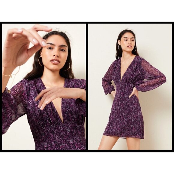 💕THE EAST ORDER💕 Astrid Mini Dress Pink Panther - Picture 1 of 17